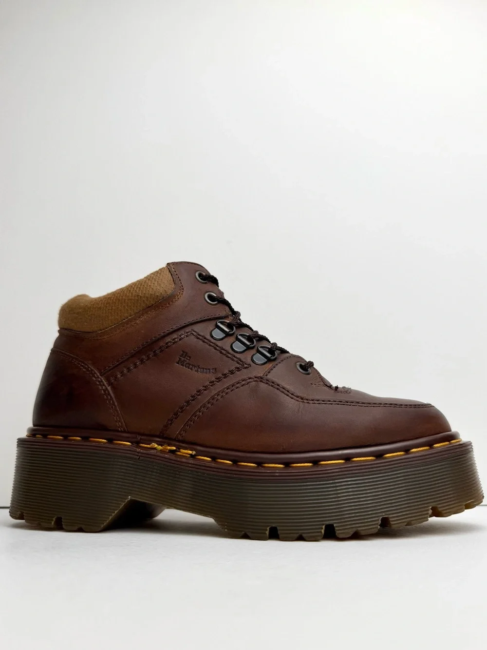Vintage Dr. Martens Brown Crazy Horse Envy Platform Boots UK 5